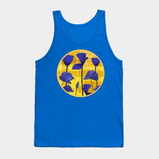 Blue Poppies Tank Top